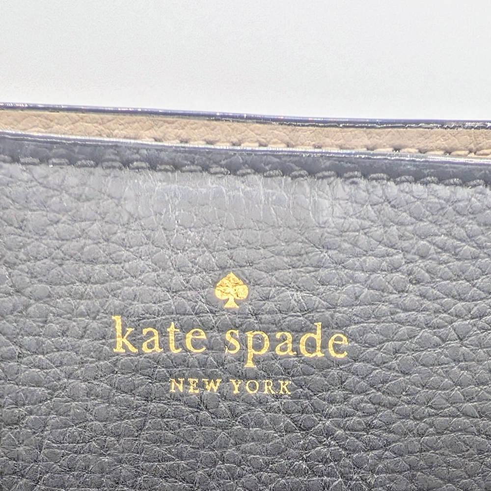 NWOT 3 Pocket Kate Spade Black Spiked Leather Handbag - Picture 7 of 7